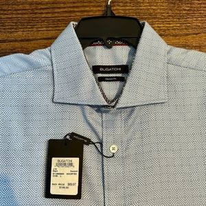 Bugatchi classic fit blue men’s Large button down